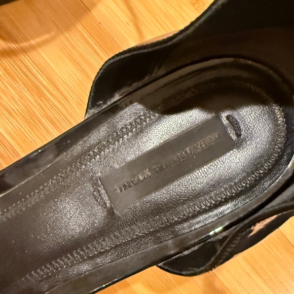 Alexander Wang Abby Patent Leather Heel Alexander Wang Black Rose Gold - Picture 4 of 5